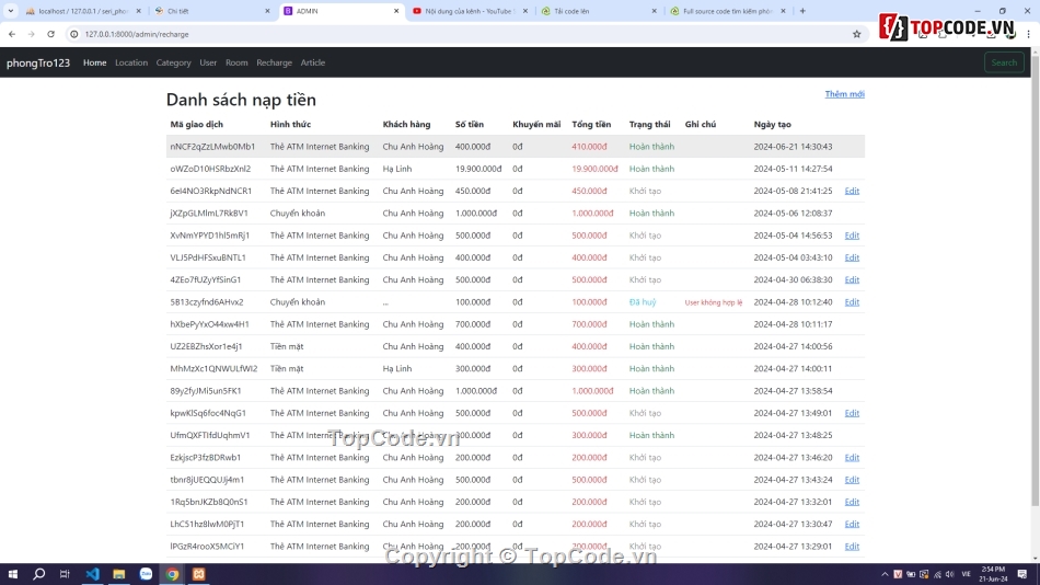 tìm kiếm phòng trọ,tìm trọ,Code PHP  phòng trọ,web tìm phòng trọ